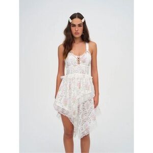 For love and lemons diana asymmetric mini dress